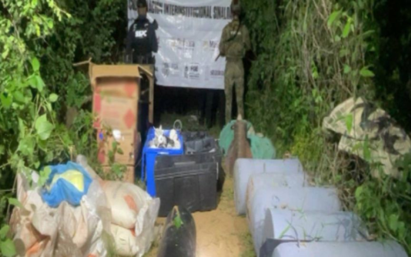 Aseguran dos laboratorios clandestinos de m*tanfetamina este fin de semana en Sinaloa y Zacatecas