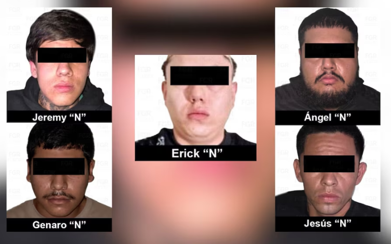 Procesan a cinco integrantes de “Los Deltas”, brazo armado del CJNG, tras cateos en Jalisco