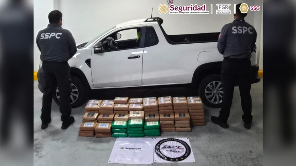 Cae sujeto que transportaba 217 kilogramos de c*caína en un automóvil en la México-Cuernavaca