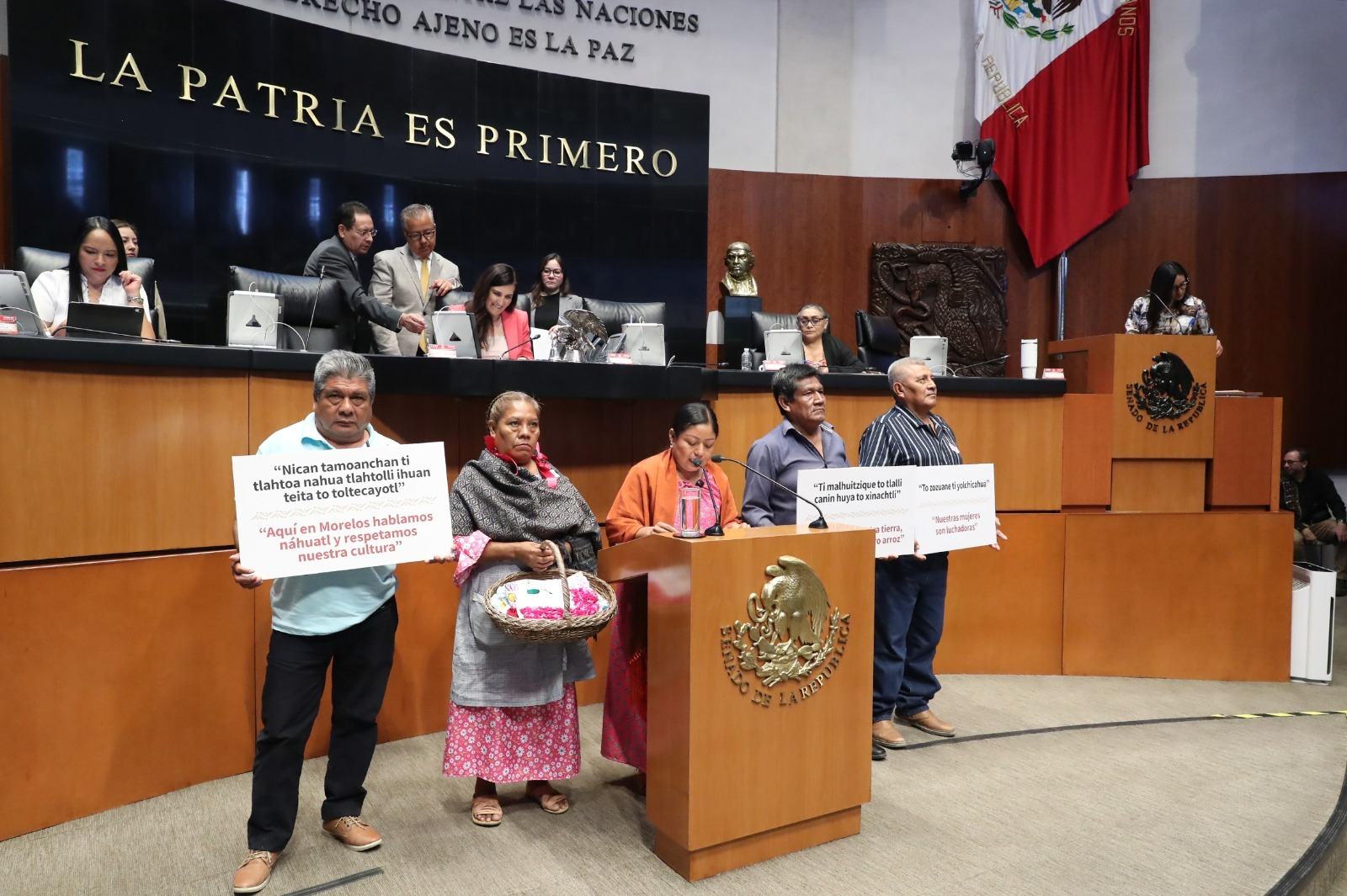 Hablante de lengua náhuatl destaca riqueza artística y culinaria de Xoxocotla, Morelos, ante la Comisión Permanente