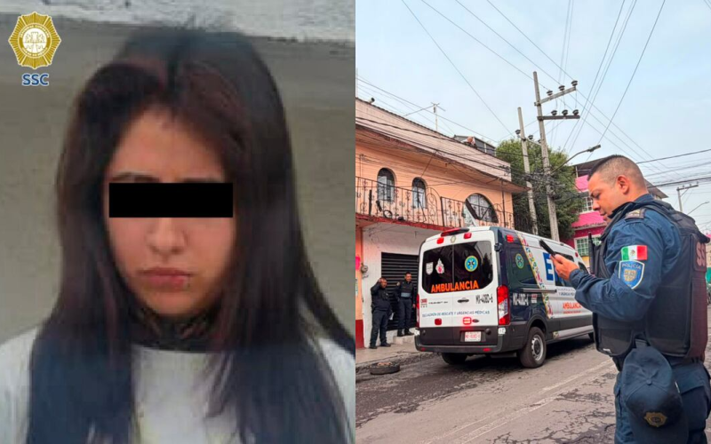 Mujer es detenida tras muert3 de su pareja en Azcapotzalco; asegura que forcejeó con él antes de dispararle