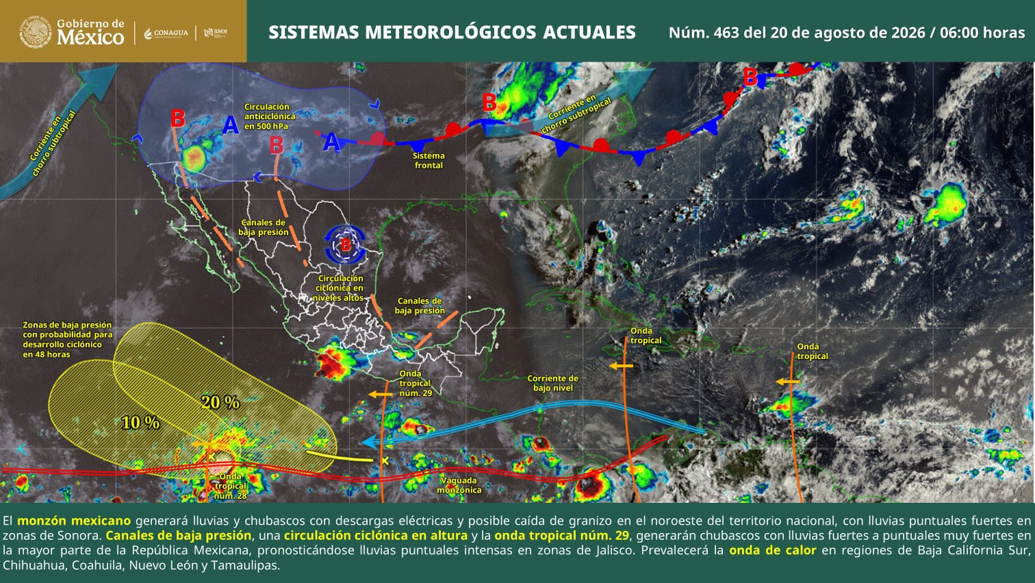 PROTECCIÓN CIVIL MANTIENE VIGILANCIA ANTE PRONÓSTICO DE LLUVIAS Y CHUBASCOS EN LA REGIÓN SURESTE DE COAHUILA