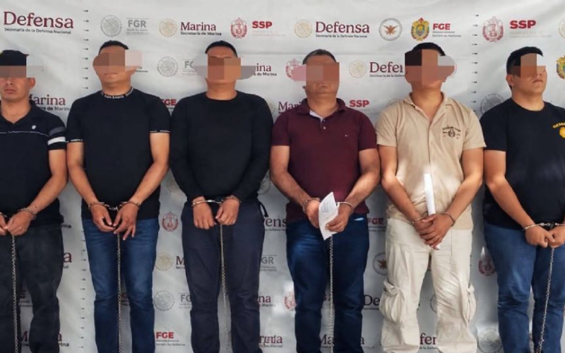Detienen a cinco elementos de la Marina y un policía estatal por s*cuestro exprés en Veracruz