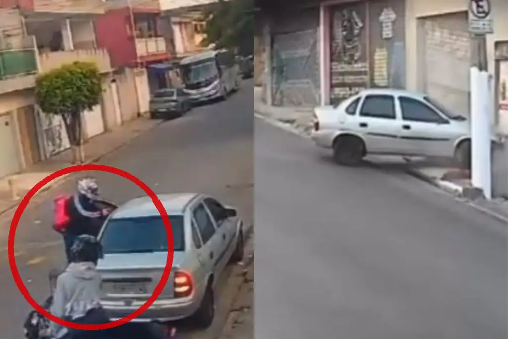 (VIDEO) Asaltantes muer3n luego de ser atropellados por su víctima; llevaban celulares y un arma