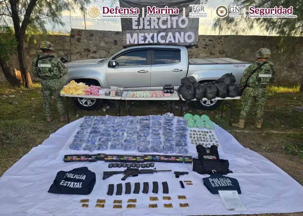 Confiscan en Durango más de 20 mil dosis de drog4s y 2 millones de pesos en efectivo