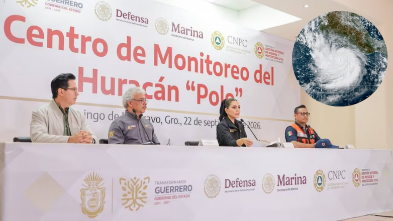 Guerrero mantiene vigilancia permanente por huracán Polo; se registran olas de hasta 6 metros en la Costa
