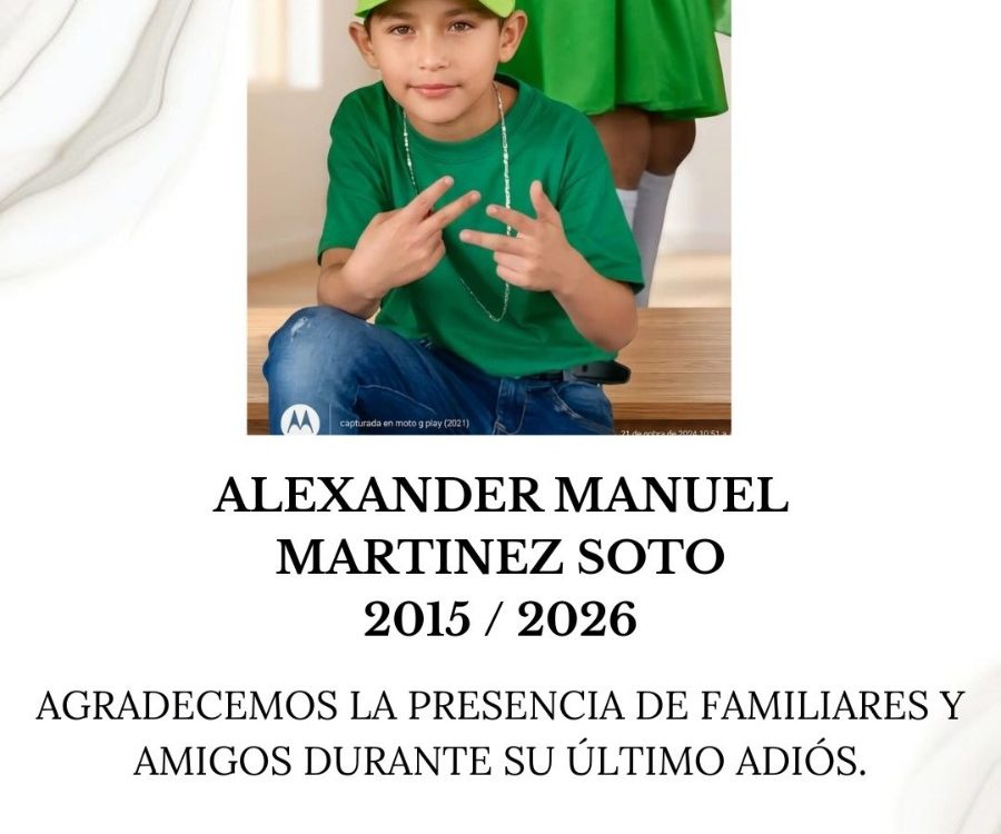 CONSTERNA A LA REGIÓN CENTRO EL FALLECIMIENTO DE ALEXANDER