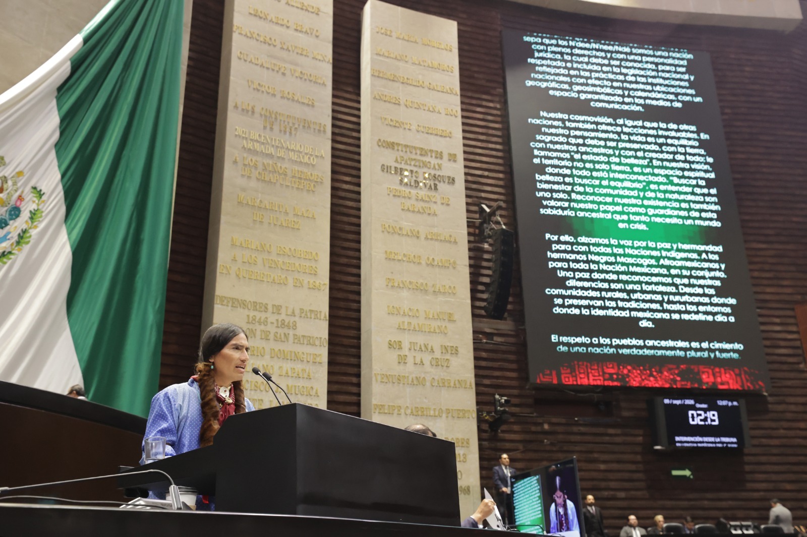 Ante el Pleno de la Cámara de Diputados, hablante de n´dee n´ee ndé pide que sus derechos y personalidad jurídica sean conocidos