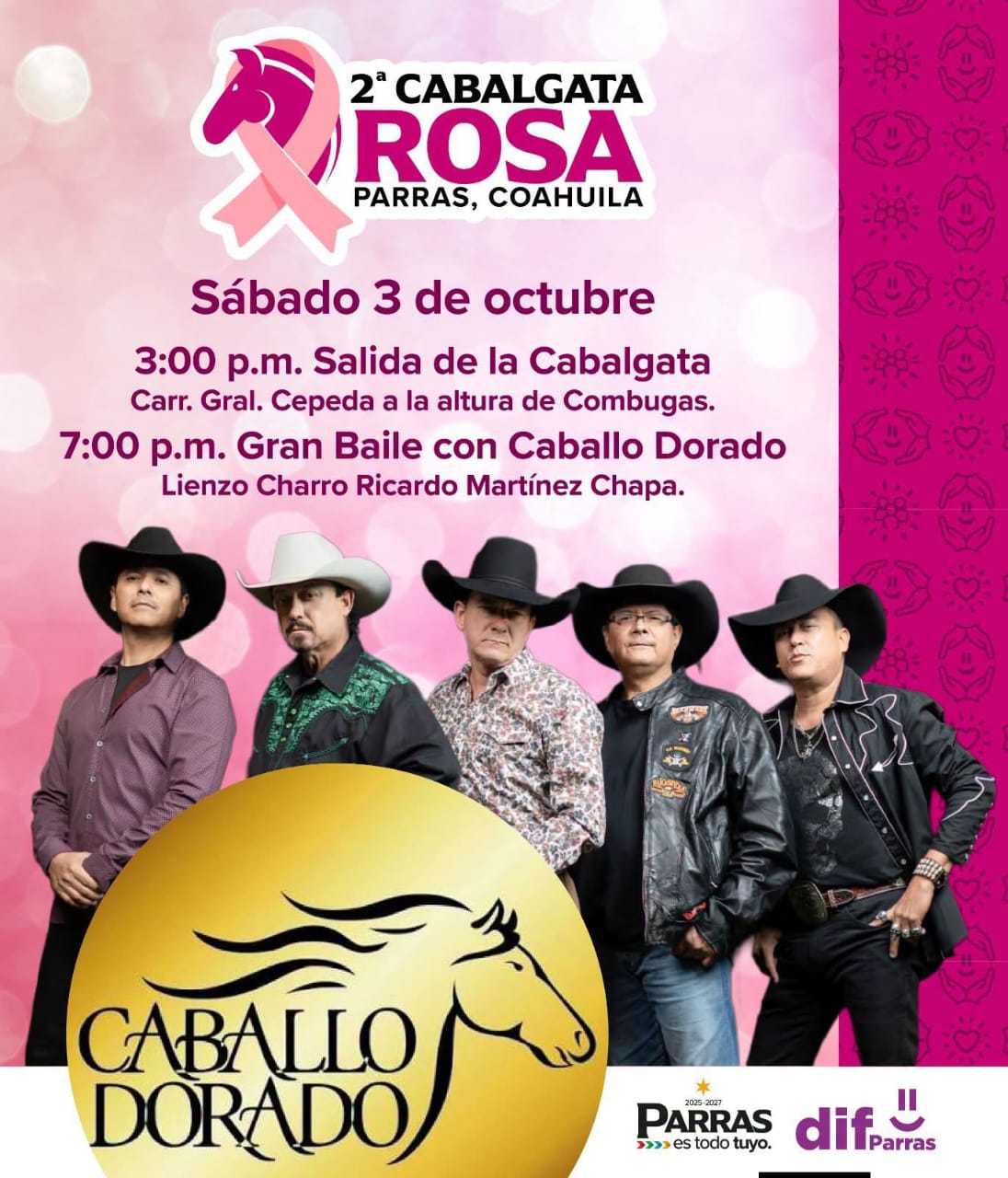Anuncia Palhoma Riojas la segunda Cabalgata Rosa