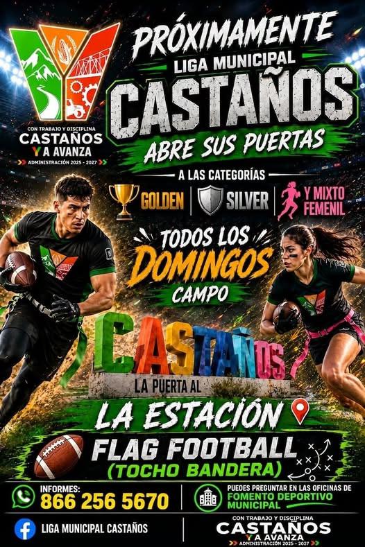 Anuncian apertura de la Liga Municipal de Flag Football
