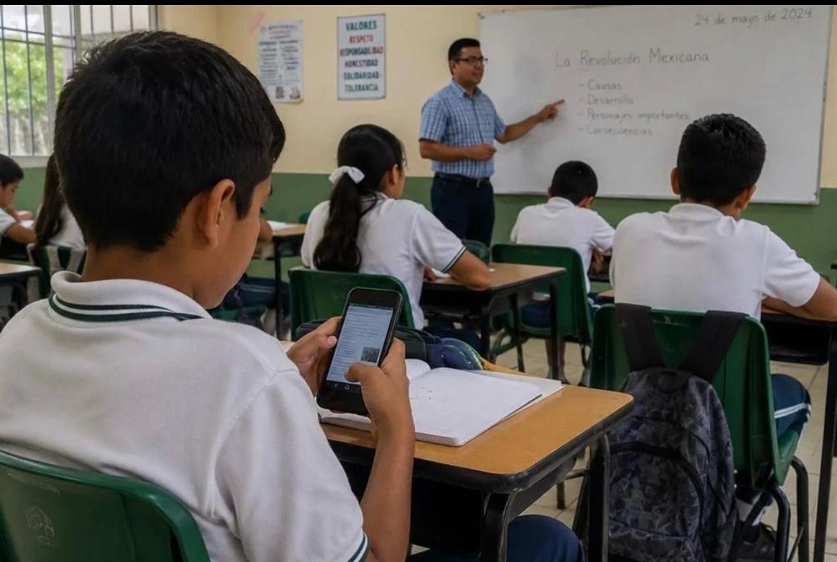 Restringirán celulares en aulas a partir de octubre