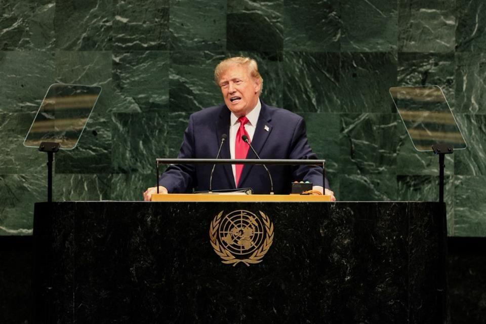 México es el epicentro de cárteles: Trump ante ONU