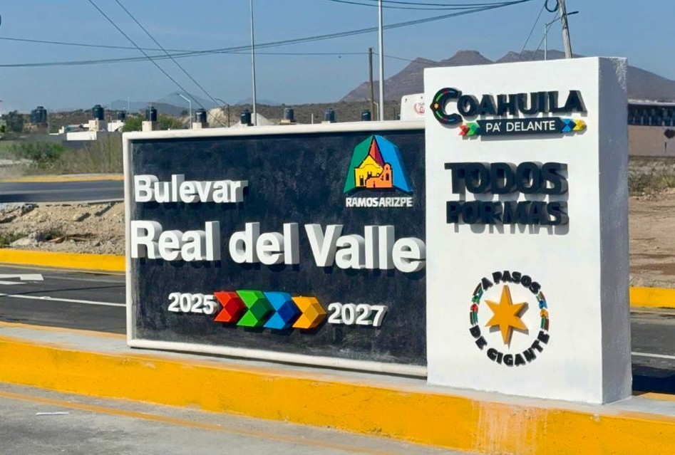 Mejora Camino del Real movilidad en Ramos Arizpe