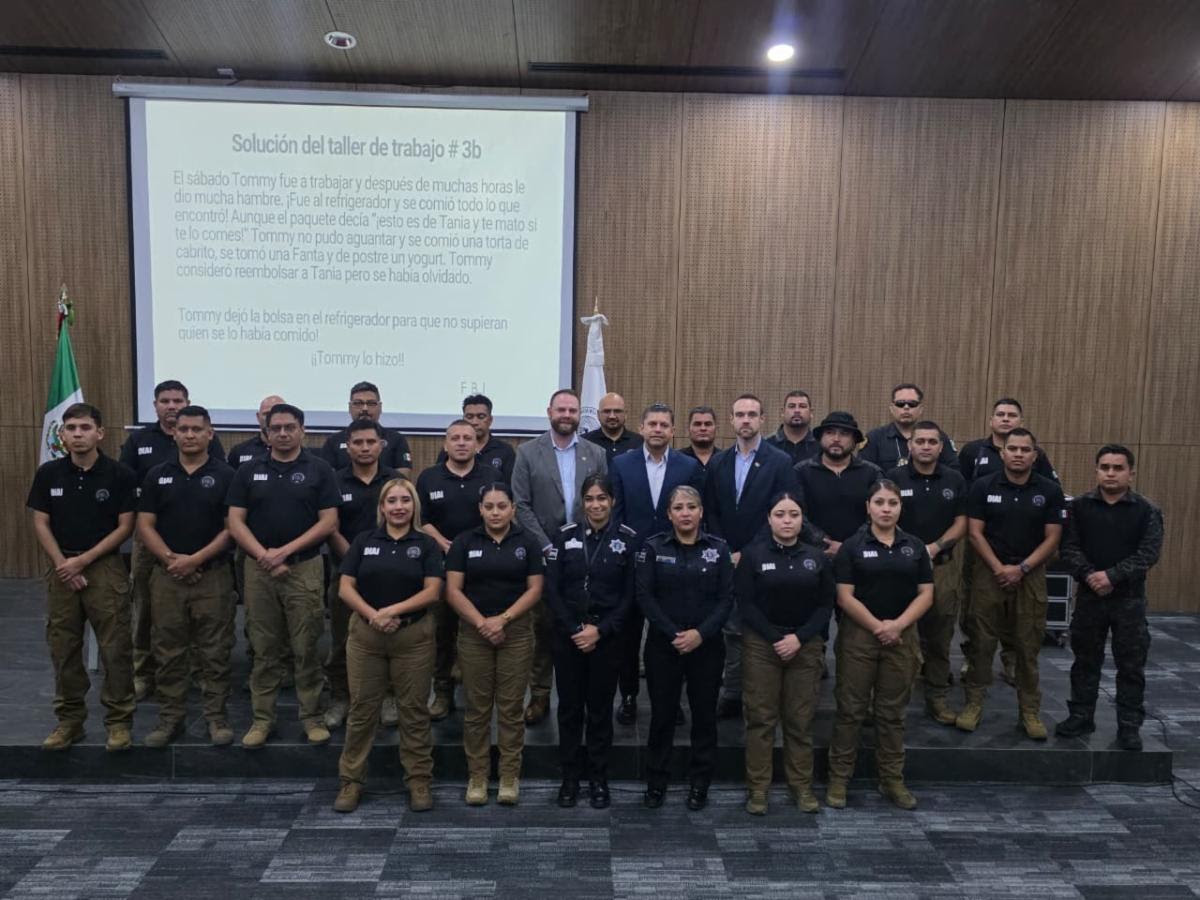 Recibe la Comisaría capacitación del FBI