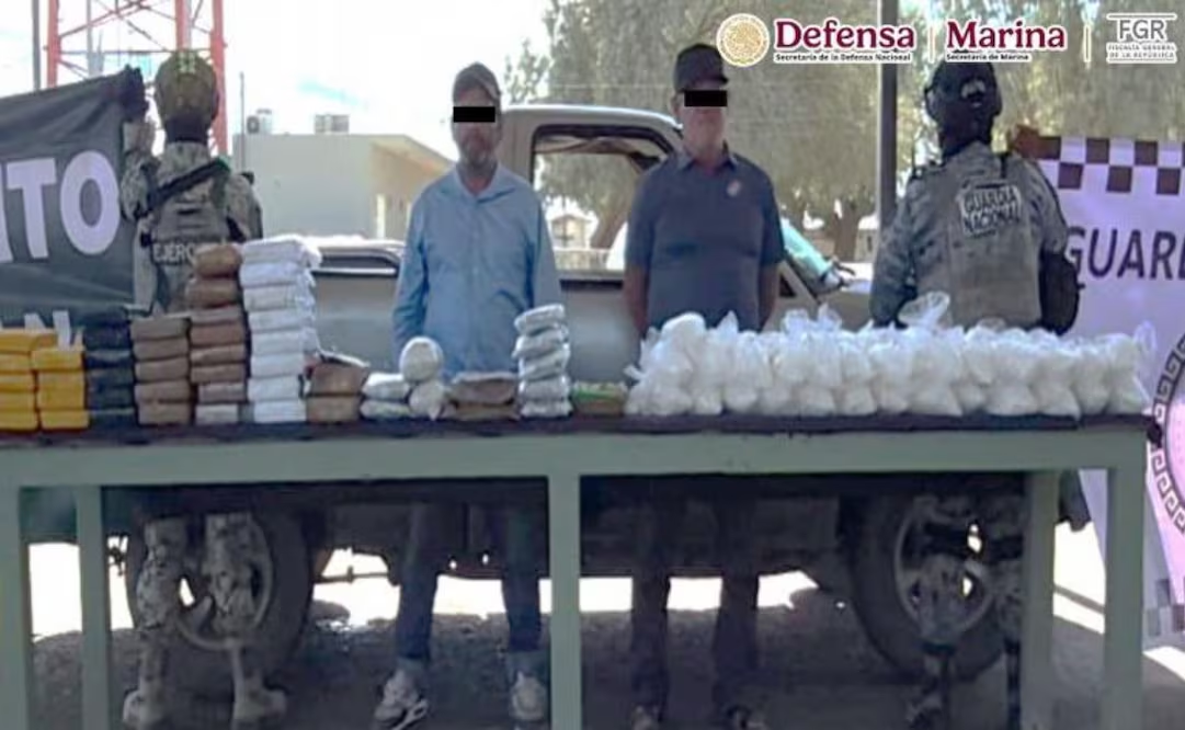 Autoridades federales aseguran 341 kilos de drog4s en Sonora y Baja California; hay dos detenidos