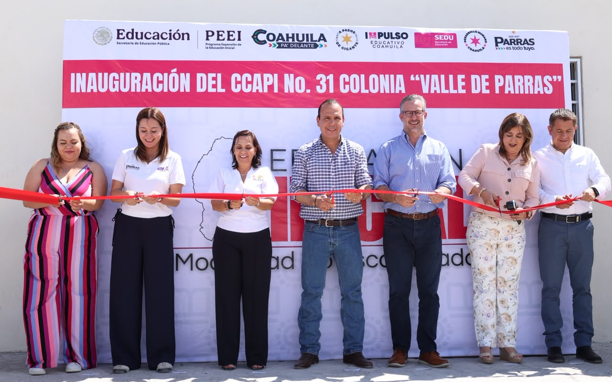 La primera infancia tiene un nuevo hogar en Parras; inauguran el CCAPI No. 31.