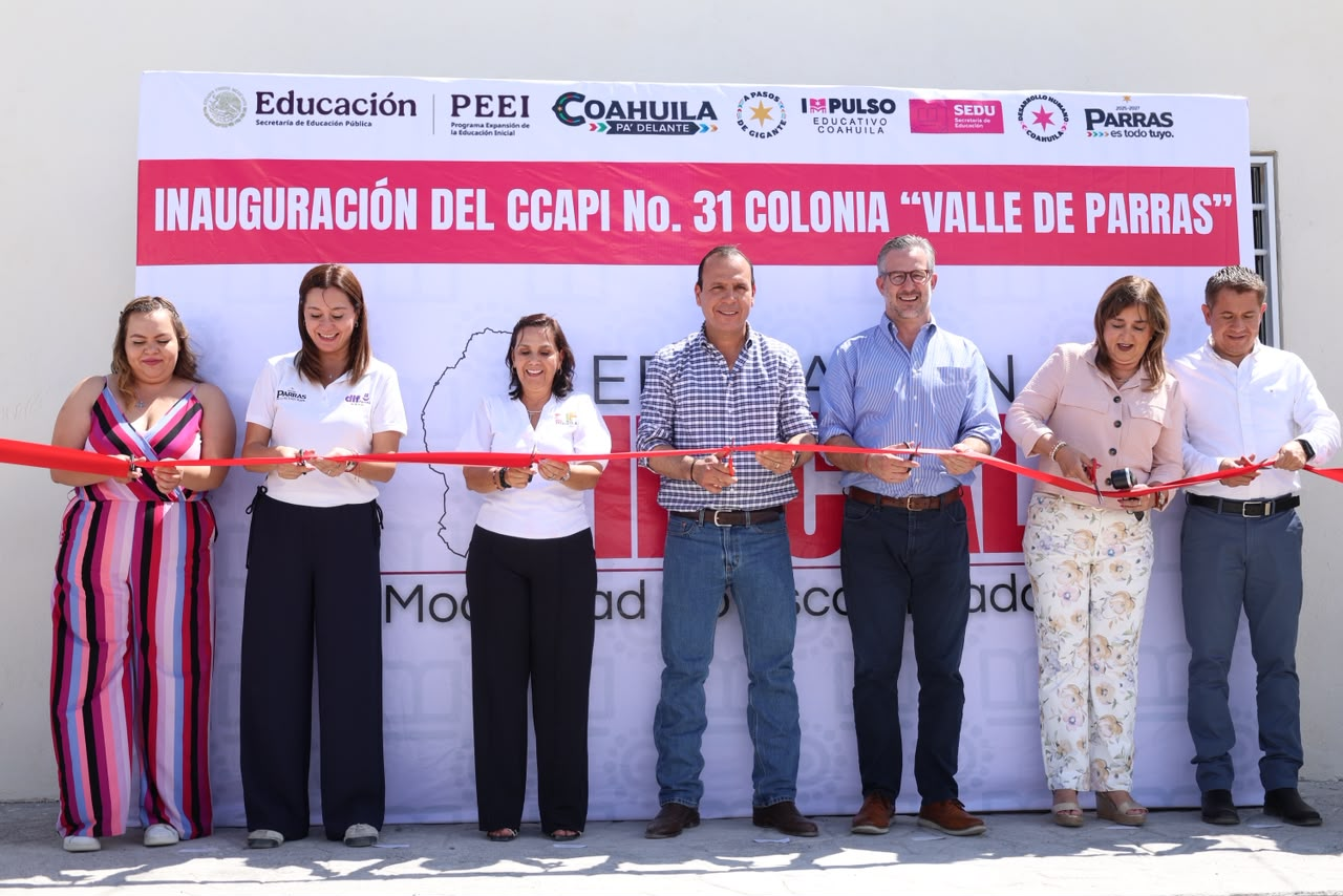La primera infancia tiene un nuevo hogar en Parras; inauguran el CCAPI No. 31.