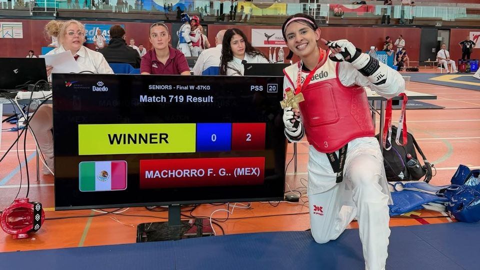 ¡Paso arrollador! La mexicana Fabiola Villegas gana la medalla de oro en el Abierto de Taekwondo de Suiza