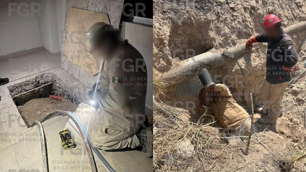 Fueron a un cateo y encuentran un túnel con tomas clandestinas de combustible en Nuevo León