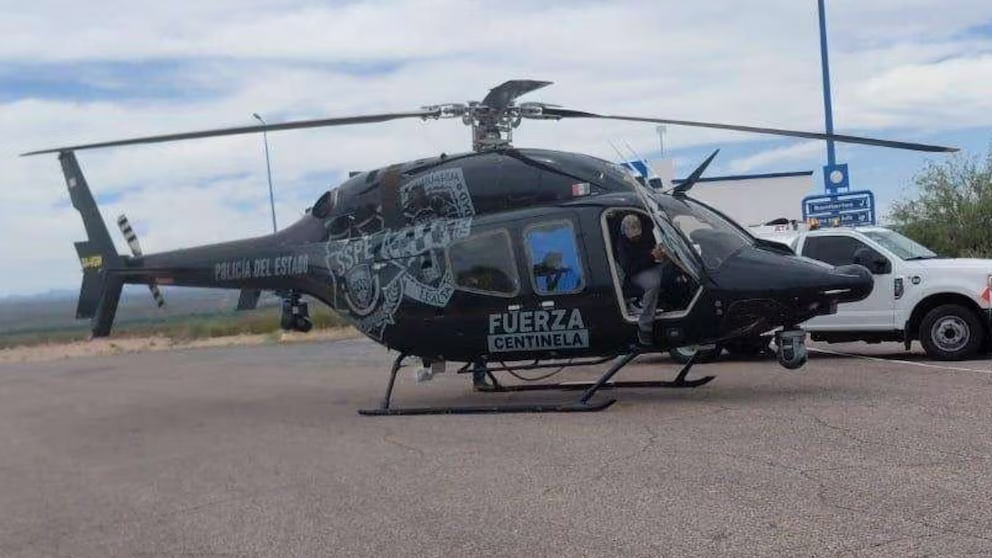 Atacan con arm4s de fueg0 un helicóptero de la Policía Estatal de Chihuahua: se reporta un elemento herido