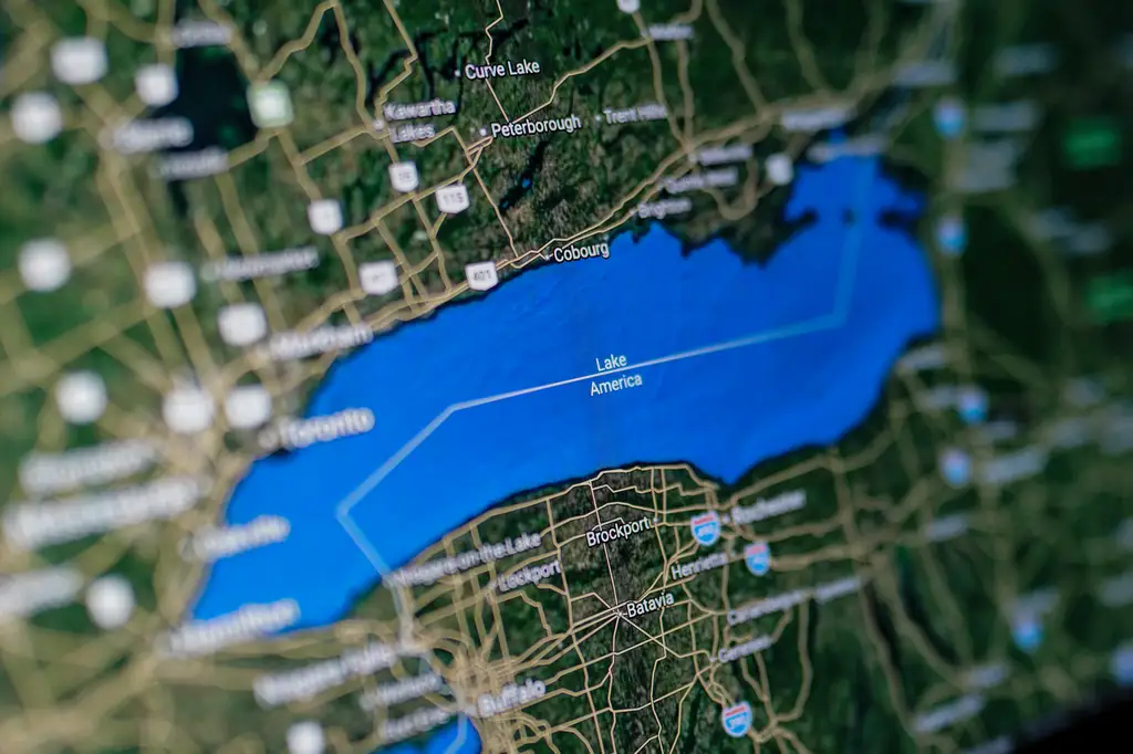 Google Maps cambia nombre de lago Ontario a «lago América»
