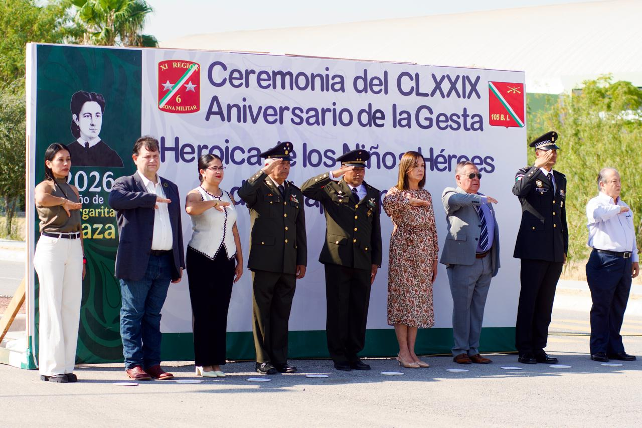 Conmemora Sari Pérez  la gesta heroica de los Niños Héroes