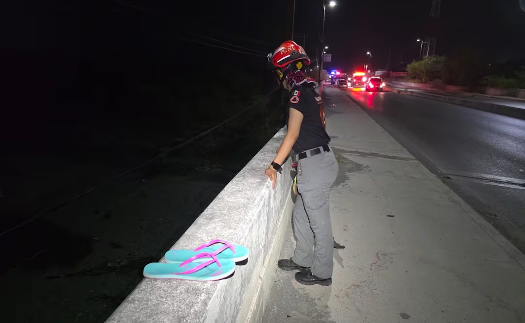 Mujer muer* tras c4er de puente al río Pesquería en Apodaca, Nuevo León; atravesaba un cuadro de depresi0n
