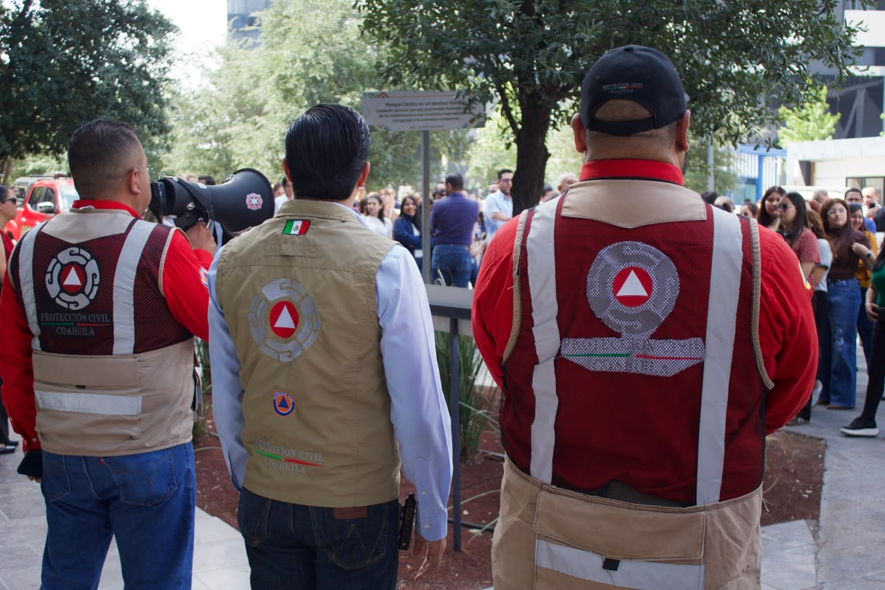COAHUILA PARTICIPA ACTIVAMENTE EN EL SEGUNDO SIMULACRO NACIONAL DE PROTECCIÓN CIVIL 2026