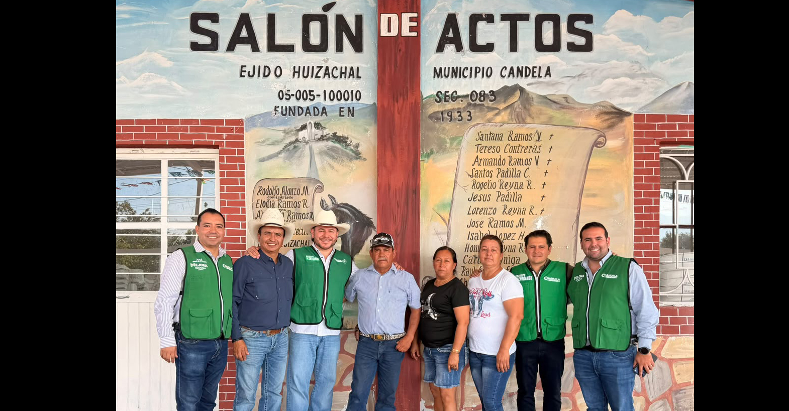 Supervisan construcción detechumbre en El Huizachal
