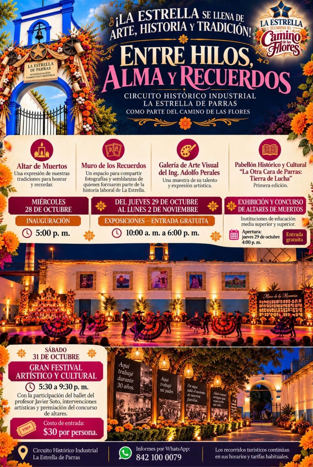 Vestirá Coahuila colores y flores por Día de Muertos