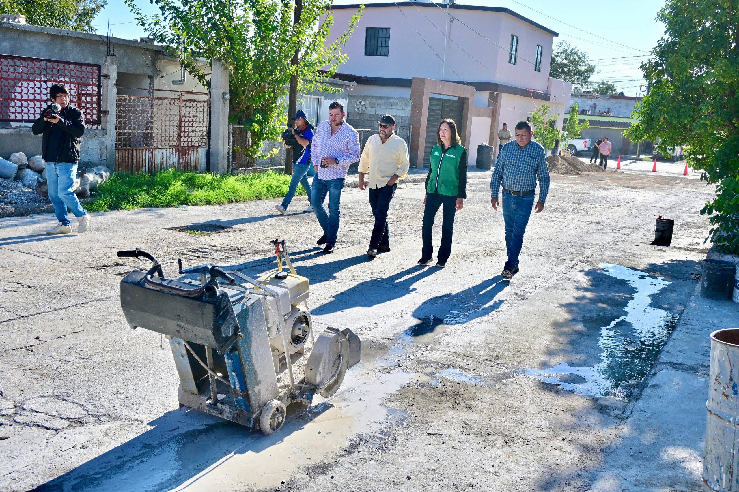 Supervisa Sari obra hidráulica en la Borja