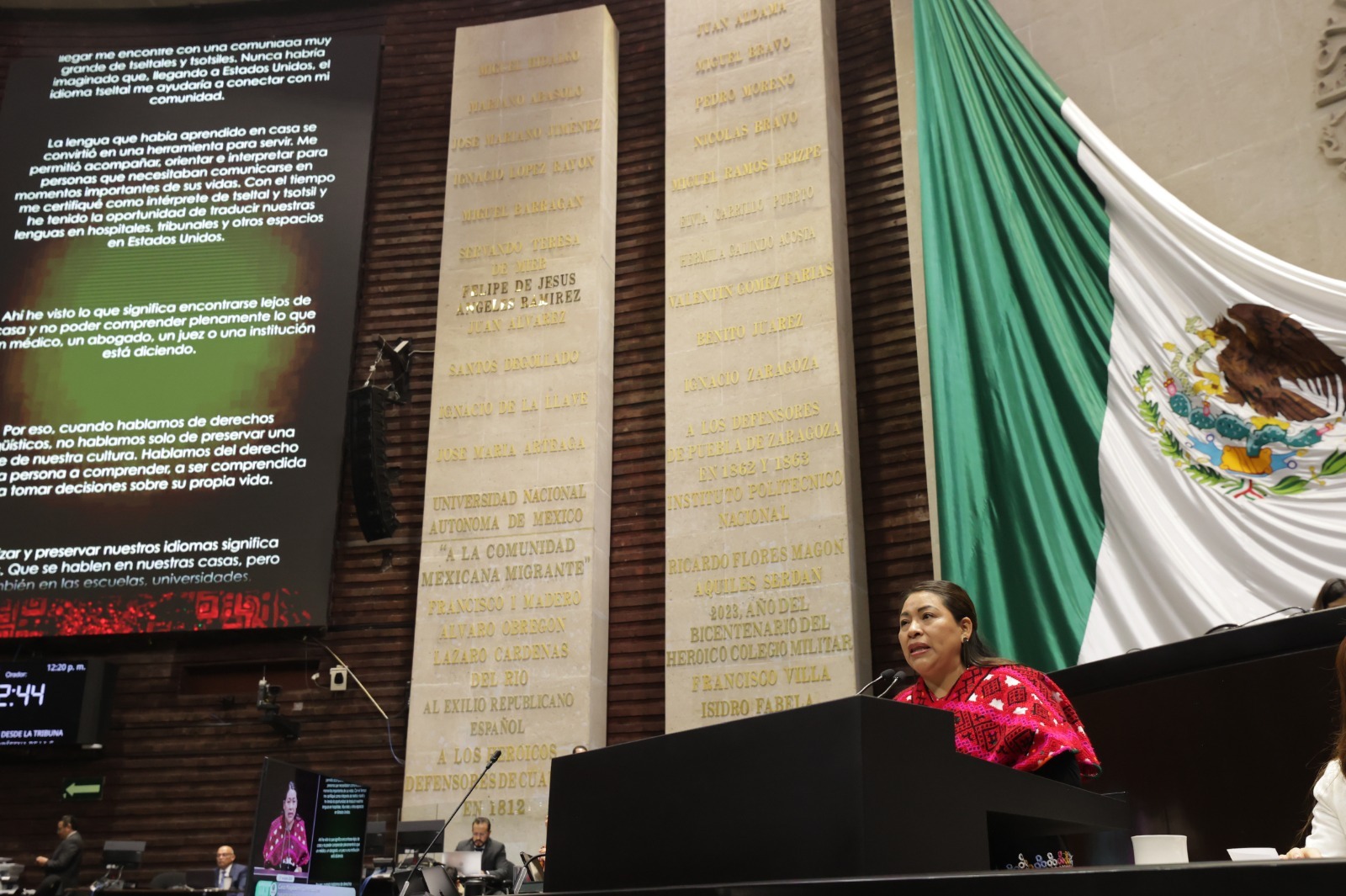 Hablante de tzeltal asegura ante diputadas y diputados que hoy las lenguas están vivas e incluso han cruzado fronteras