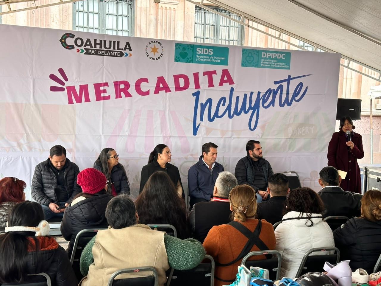 Impulsa Coahuila negocios con la Mercadita Incluyente
