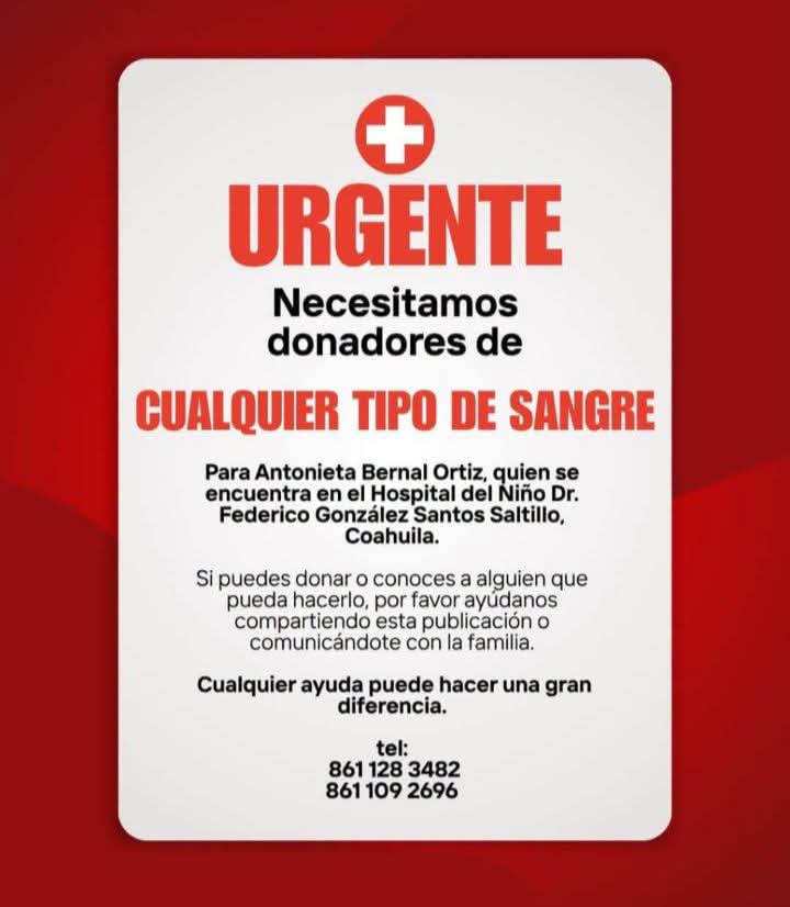 Solicitan apoyo para Antonela