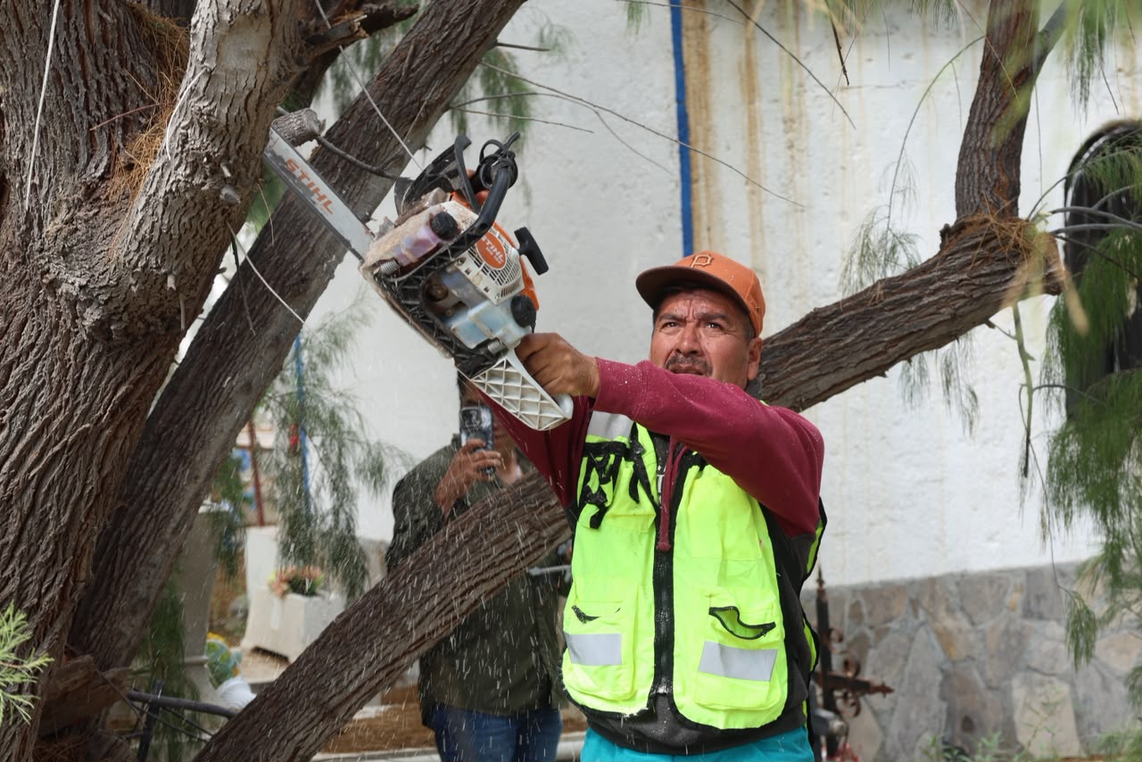Alistan panteón de Parras para los Días de Muertos
