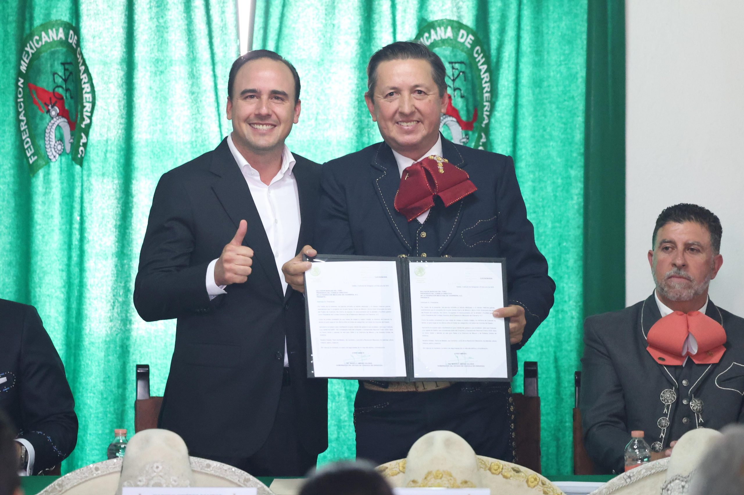 Entregan a Coahuila estafeta para el Congreso y Campeonato Charro 2028