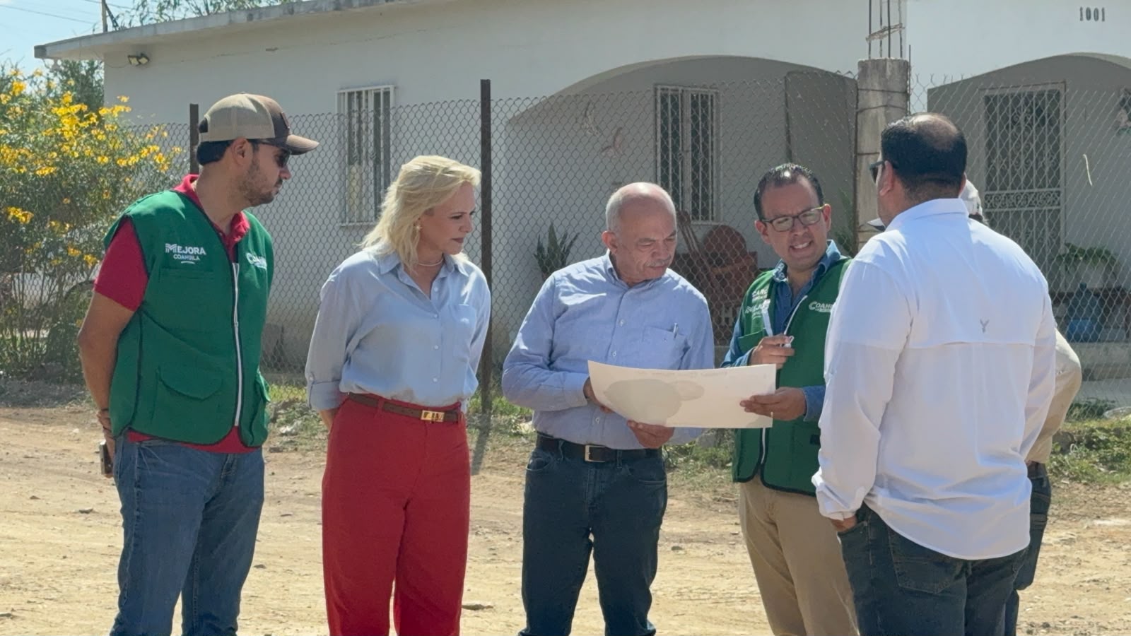 Supervisan avances en obras hídricas de Múzquiz