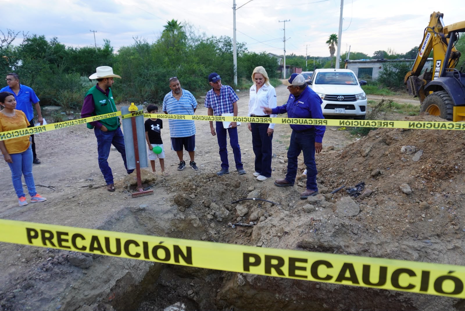 Arrancan obra hídrica en Colonia Azucenas