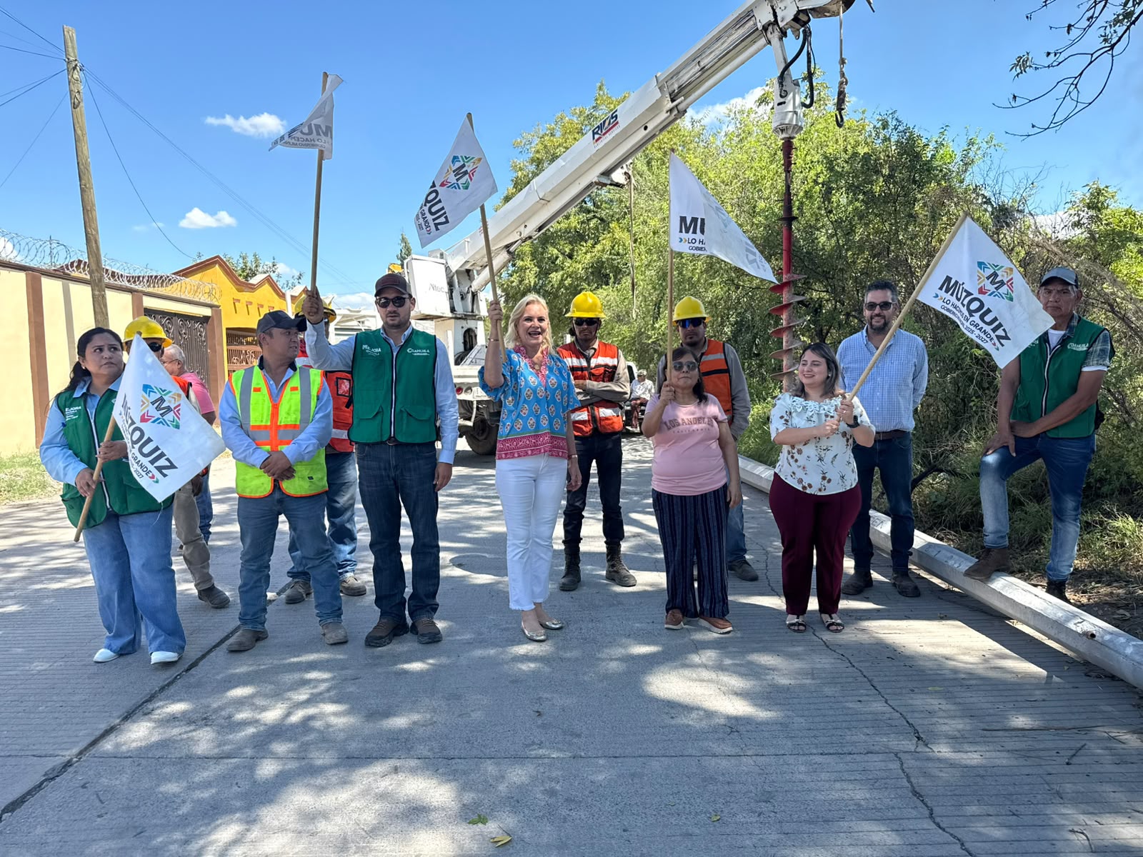 Inician ampliación de la red eléctrica en Múzquiz