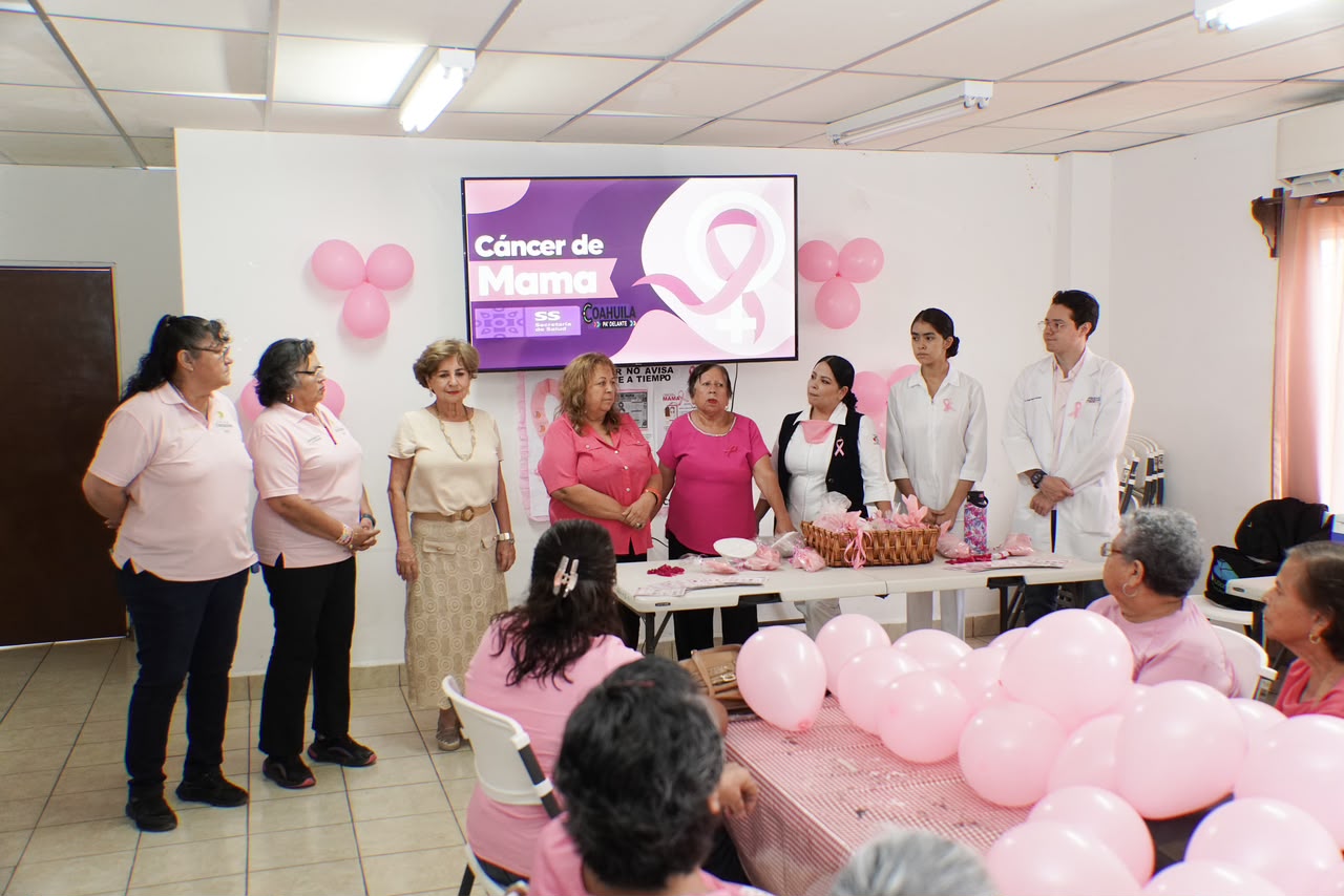 PROMUEVEN DIF SABINAS LA DETECCIÓN OPORTUNA DEL CÁNCER CON EL GRUPO «EDAD DE ORO»
