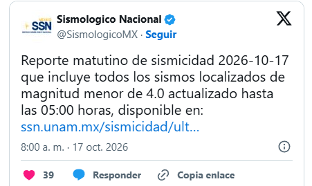 Sorprende sismo de 3.9 de magnitud en Múzquiz