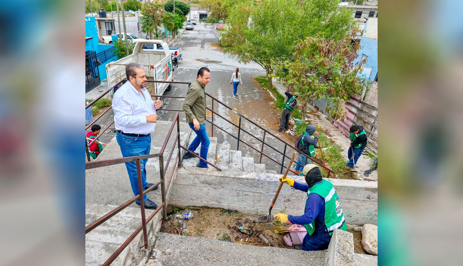 Supervisa Tomás Gutiérrez limpieza de canales para prevenir afectaciones por lluvias