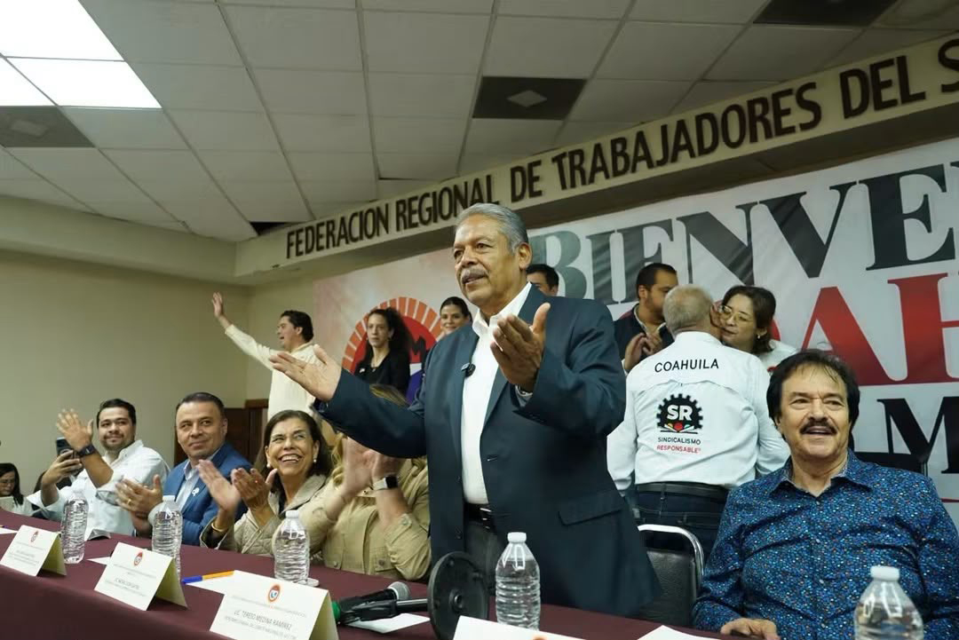 Encabeza Tereso Medina cierre de la gira internacional sindical en Coahuila