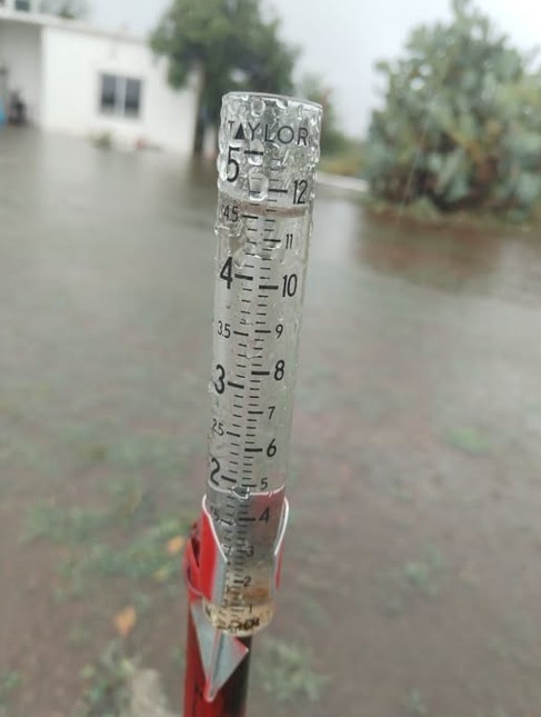 Acumulan fuertes lluvias 4.8 pulgadas en Múzquiz