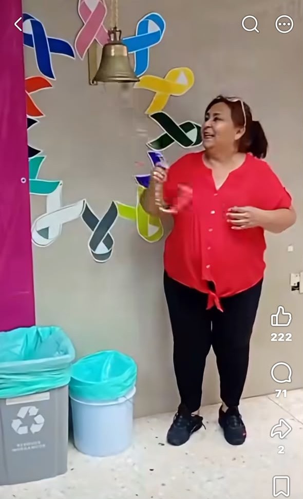 ¡Toca la campana! Vence por segunda vez el cáncer de mama