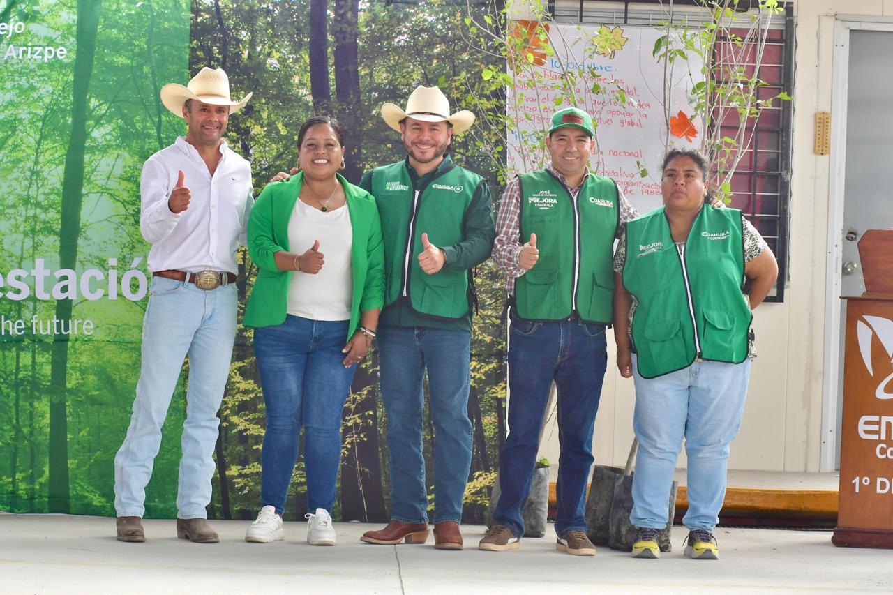 FUNDACIÓN GENERAL MOTORS Y GOBIERNO DE COAHUILA ENTREGAN ÁRBOLES PARA REFORESTAR ABASOLO Y ESCOBEDO