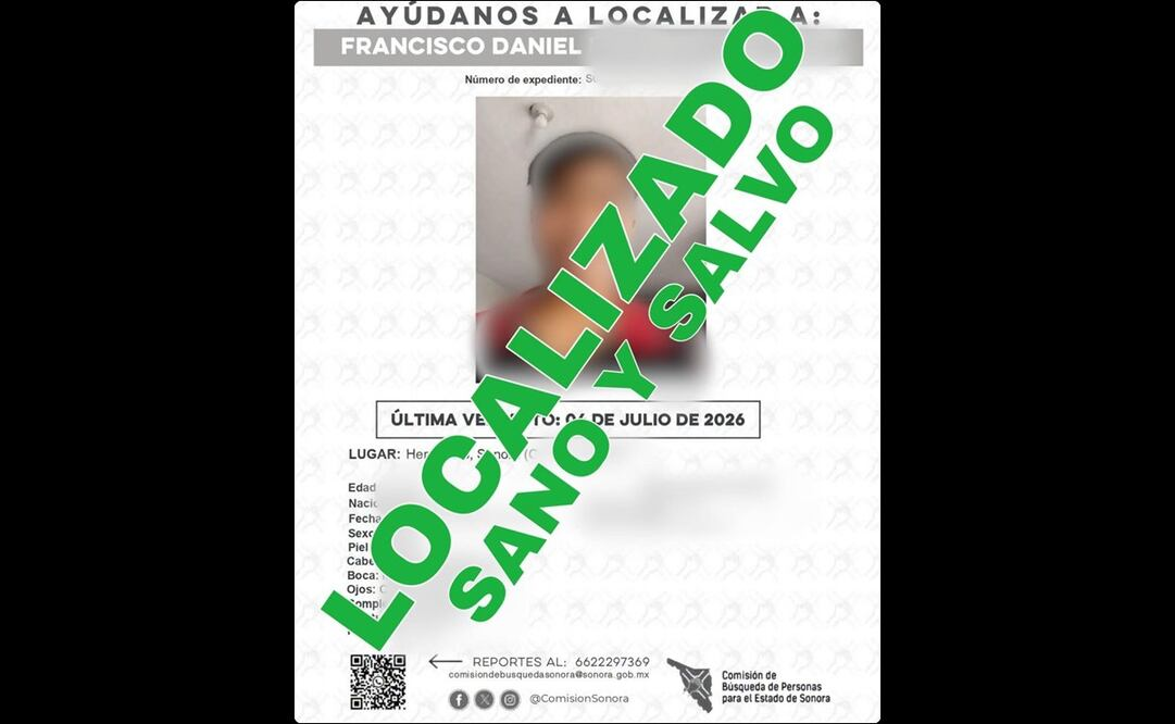 Localizan con vida a menor d3saparecido en Hermosillo, Sonora; fue detenido por presunto narcom3nudeo