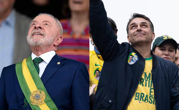 Lula y Flávio Bolsonaro cierran campaña previo a apretadas elecciones; brasileños van a las urnas el domingo