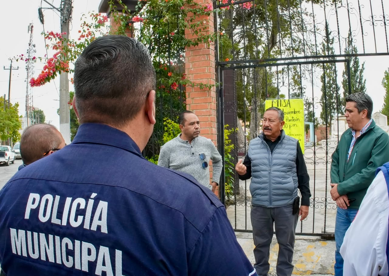 Prepara Ramos Arizpe operativo de seguridad en panteones por Día de Muertos