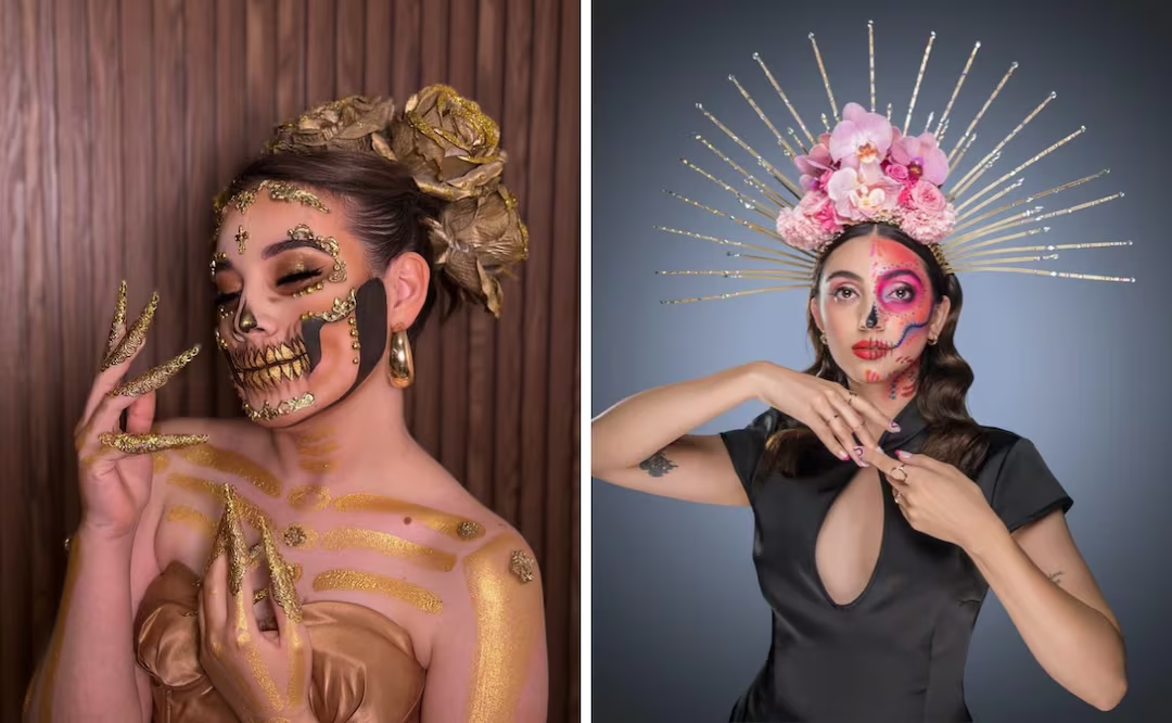 3 ideas de maquillaje de Catrina para Día de Muertos